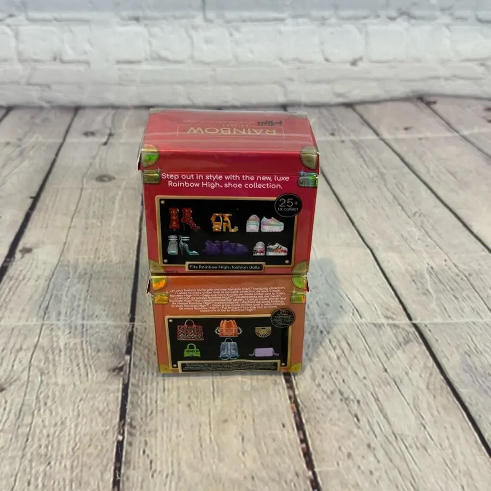 Rainbow High Shoe and Bag Mystery Accessory Boxes